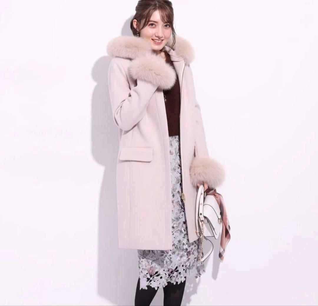 Apuweiser-riche フードファー付き5wayコートM size