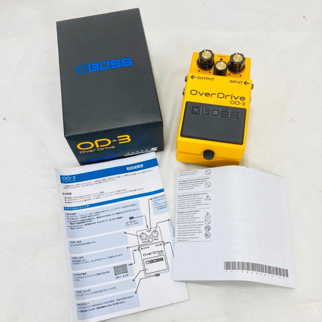 BOSS OverDrive OD-3 エフェクター 音出し確認済