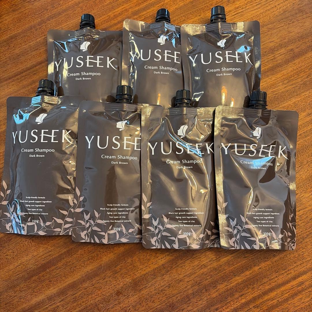 YUSEEK Cream Shampoo ダークブラウン 350g 7個セット