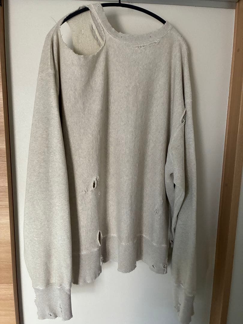 トップス ANCELLM CRASH SWEAT SHIRT