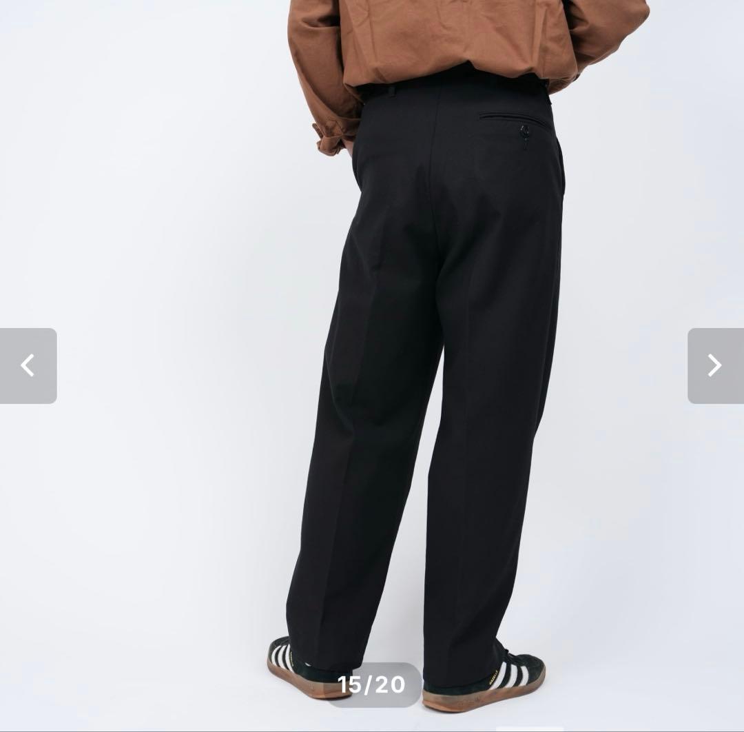 パンツ Cotton Gabardine Barrack Dress Trousers