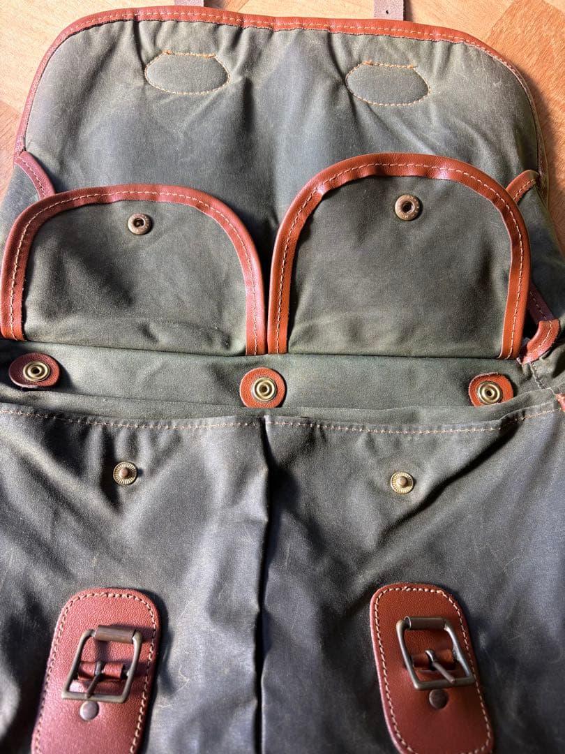 baraour バブアー ショルダーバッグオイルド 釣り メッセンジャーバック