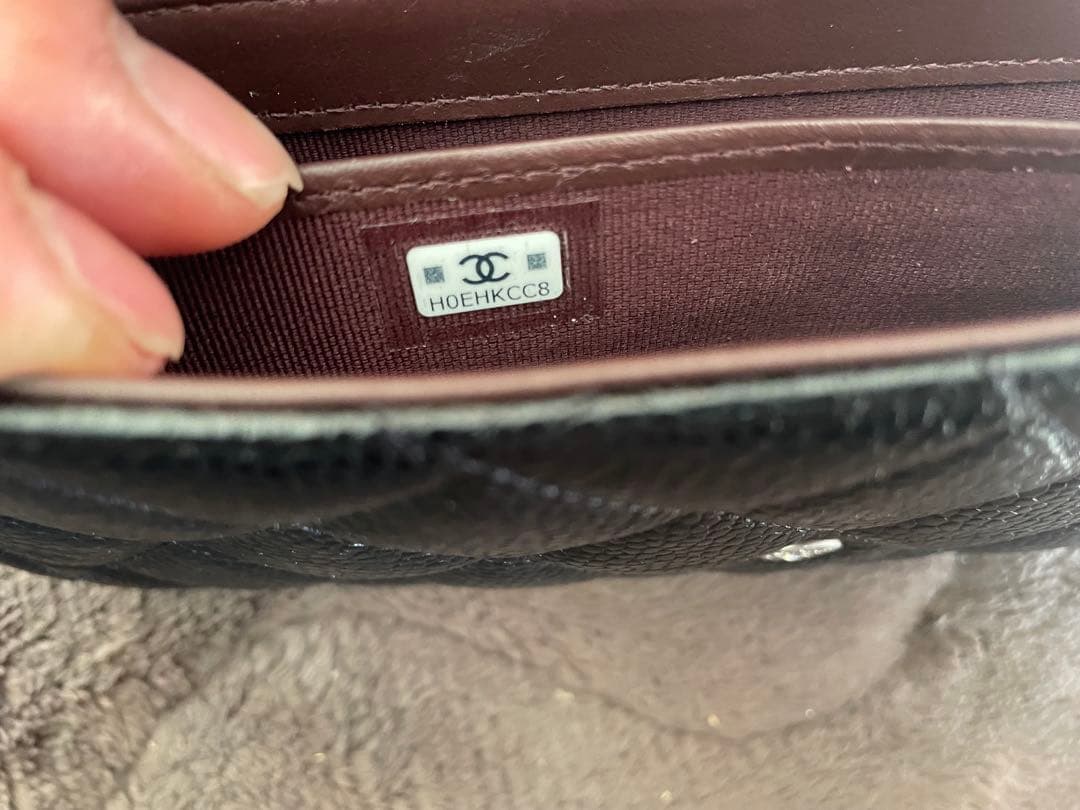 CHANEL シャネル 長財布 黒・ワイン色CLASSIC キャビアスキン正規品