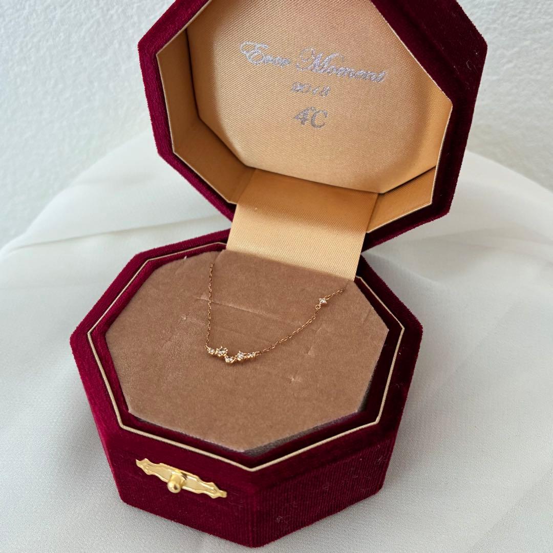 4℃ k10 ネックレス　ダイヤモンド　2018クリスマス限定