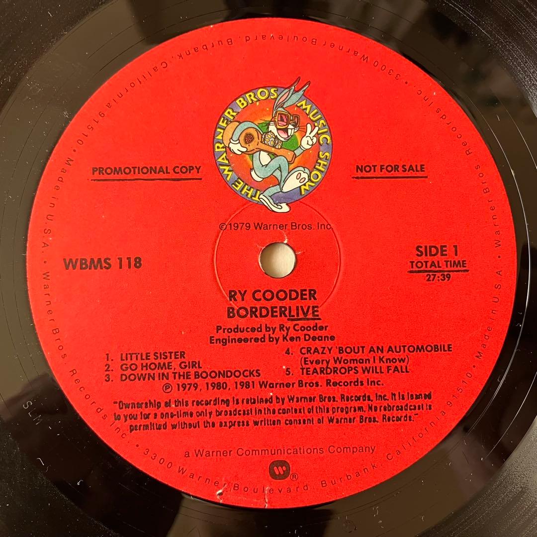 ライ・クーダー 最難関FMライブ音源BORDERLIVE ワーナーオリジナル
