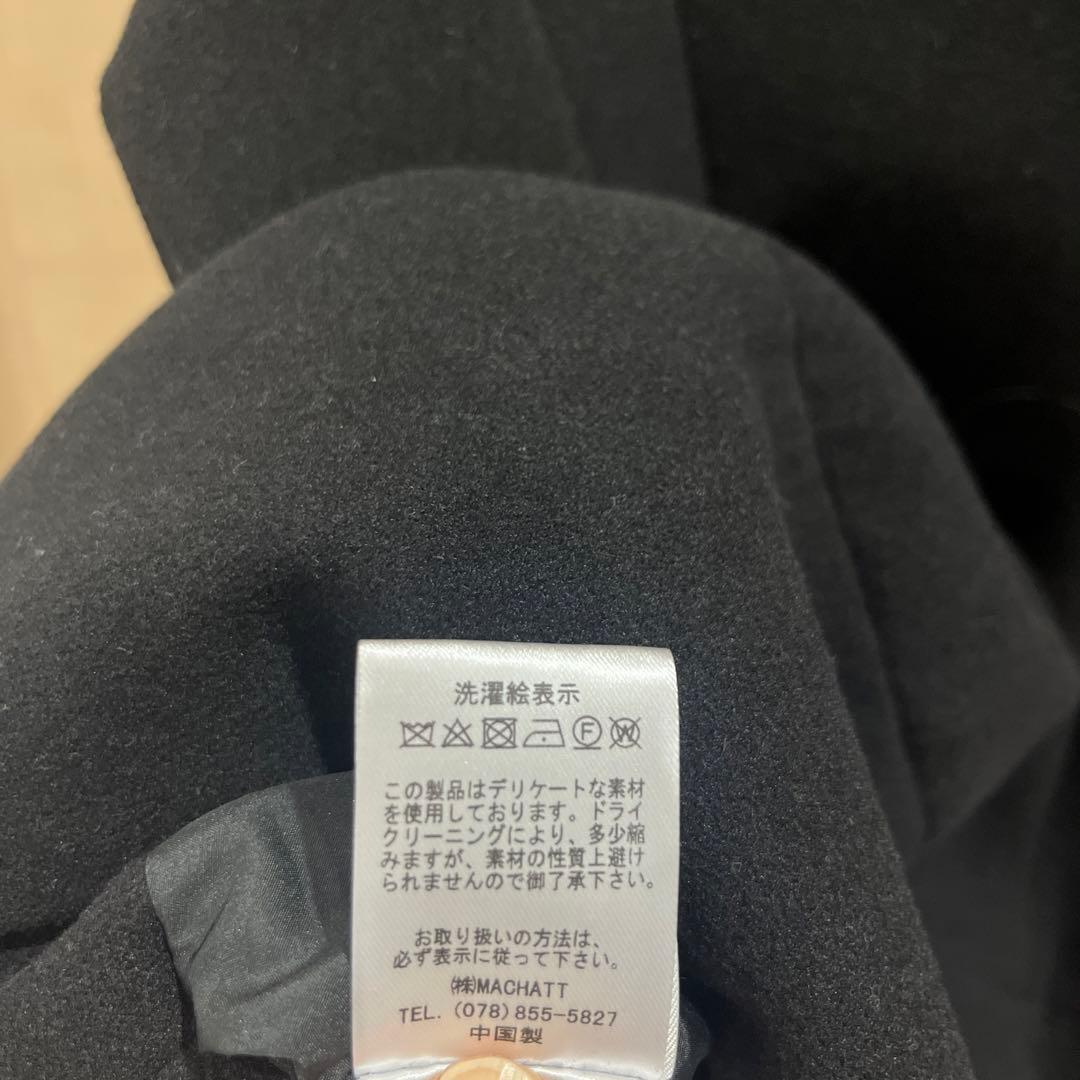 【美品】MACHATT マチャット　ウールライクベスト ブラック(おまけつき)