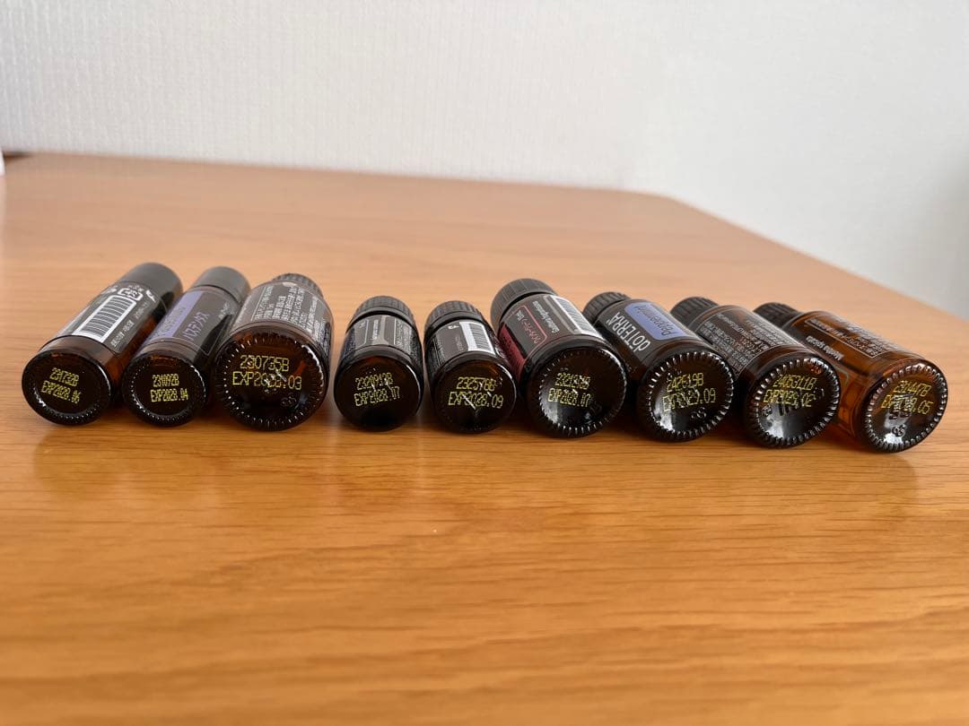 【未開封あり/呼吸整うセット】doTERRA アロマ 本体8本 +ロールオン2本