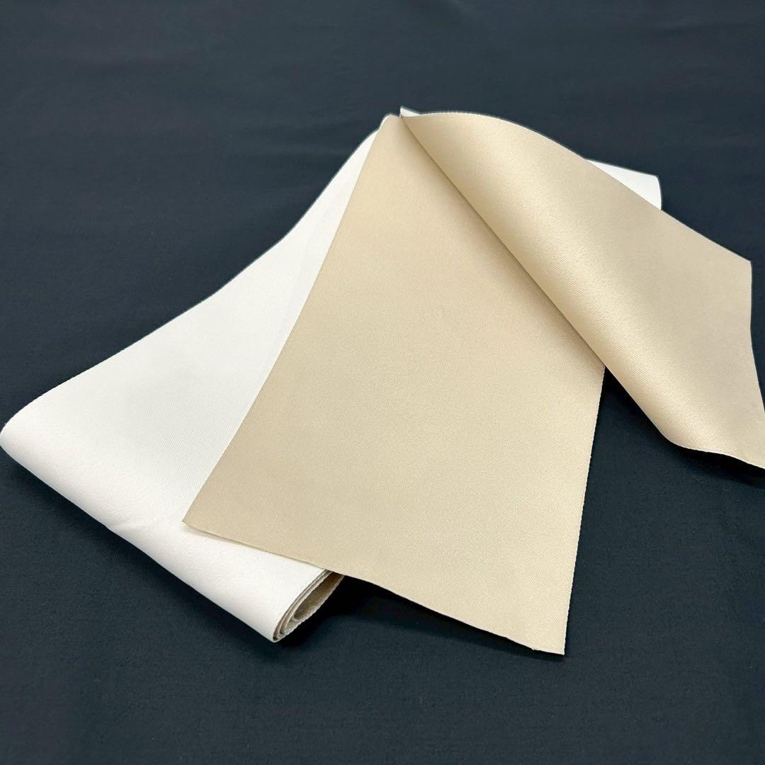 浴衣　夏　単着物　白×黒　吸湿速乾　半身仕立て　片身替わり　帯　0708③