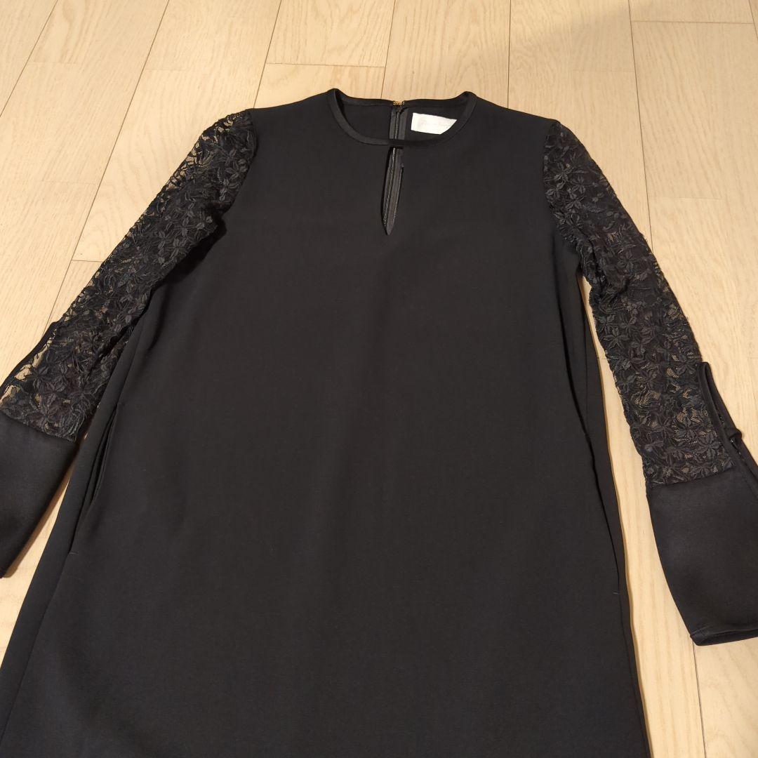 mame kurogouchi　Floral Lace Sleeve Dress