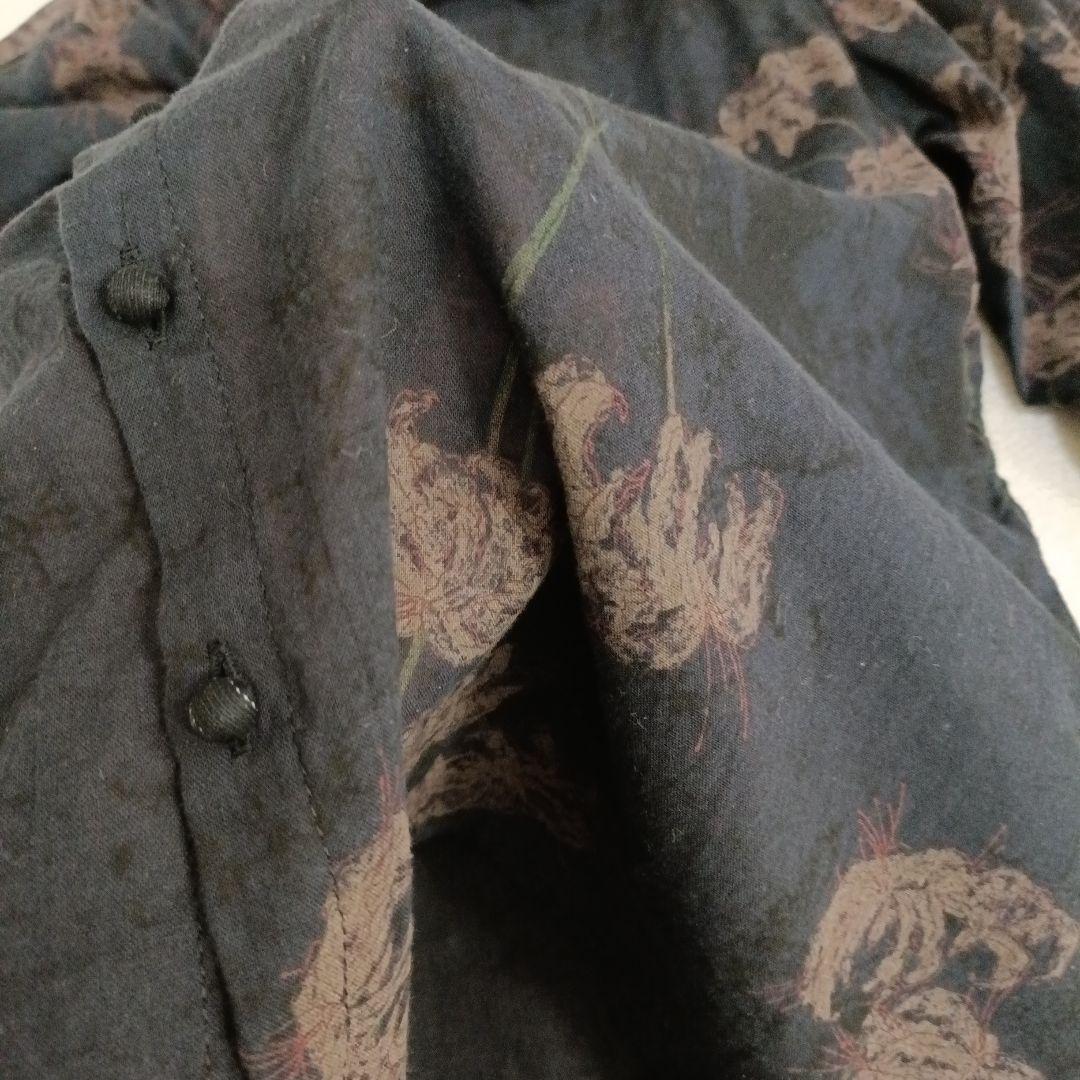 【美品】pas de calais 　Higanbana 　彼岸花　ブラウス　黒