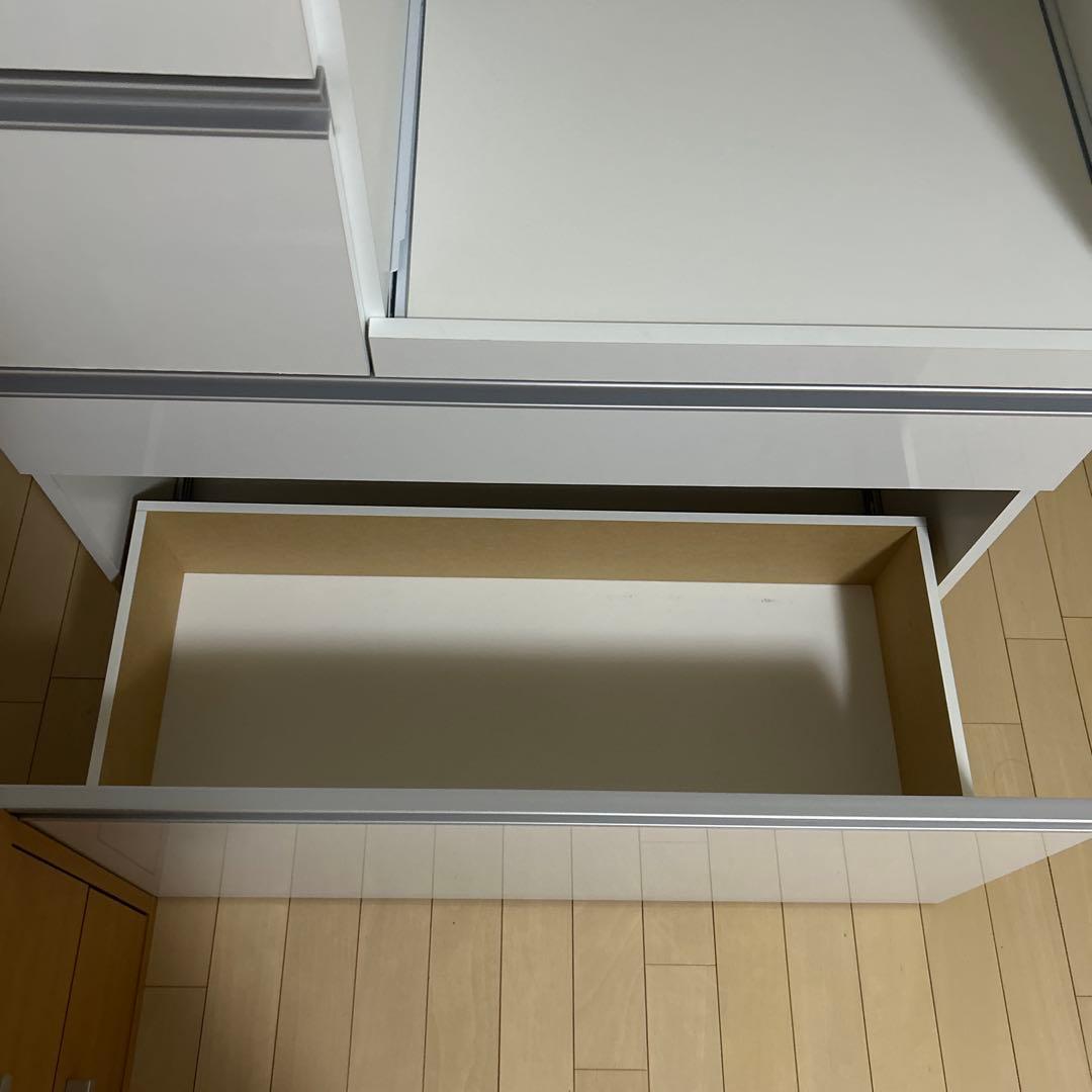 ホワイト／キッチン収納 引き出し式／ベルメゾン