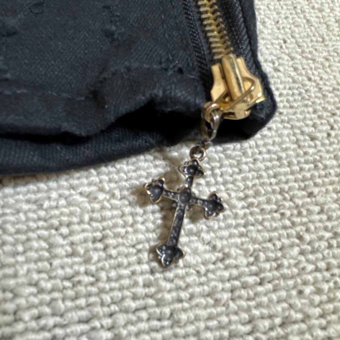 新品タグ付d.i.a.★黒/ダメージサイドジップショーパン★金/ゴールドスタッズ