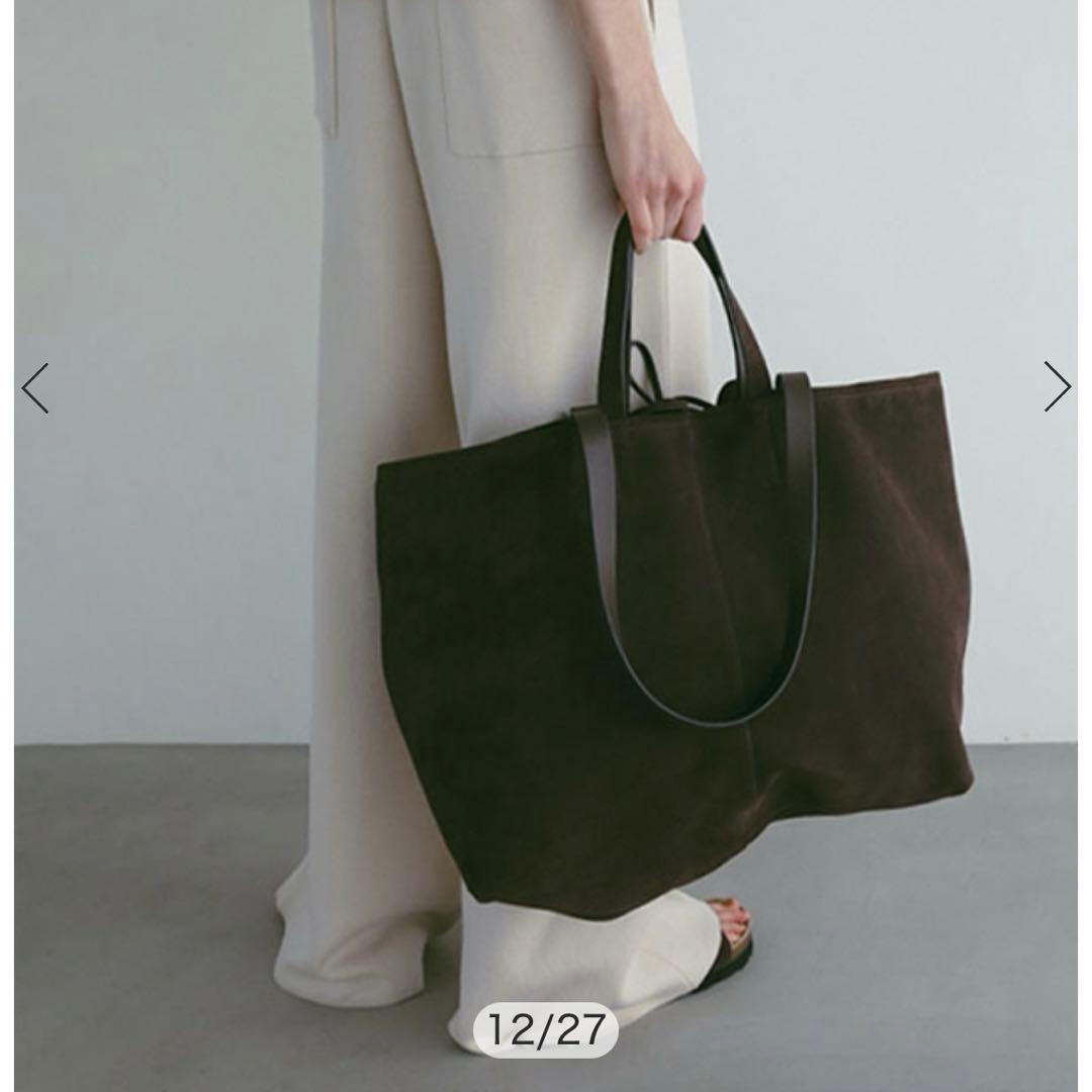 【美品】ETRETOKYOスウェードビッグトートバッグ