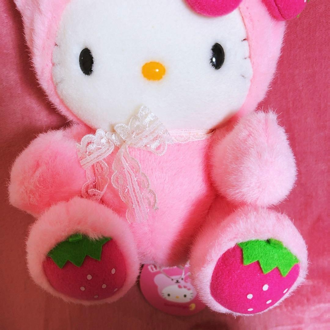 希少レア　ハローキティ　ストロベリーベア　2005年製 平成レトロ　サンリオ