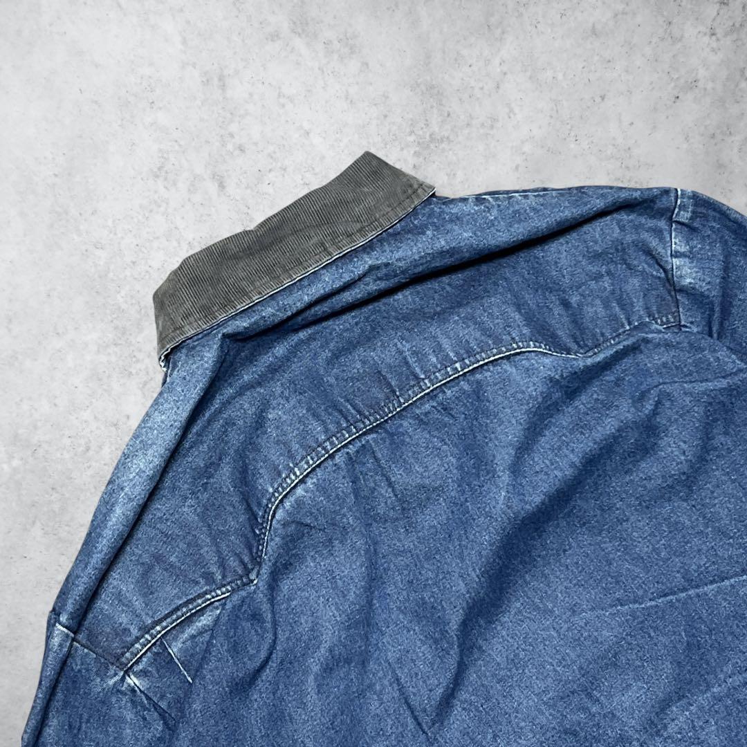【湘南】Wallsデニムジャケットカバーオール90sヴィンテージ青ブルー