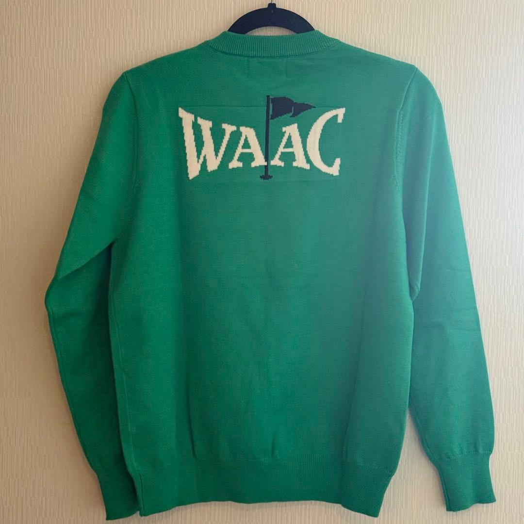 WAAC セーター　ゴルフウェア　ニット　ワック　緑　グリーン　L