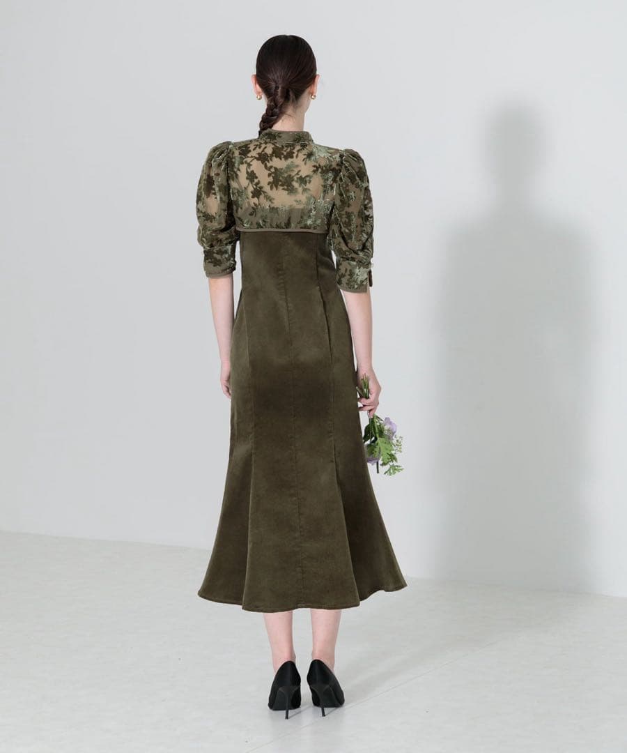 Leja 花柄ボレロセットアップマーメイドワンピースドレス　Sサイズ