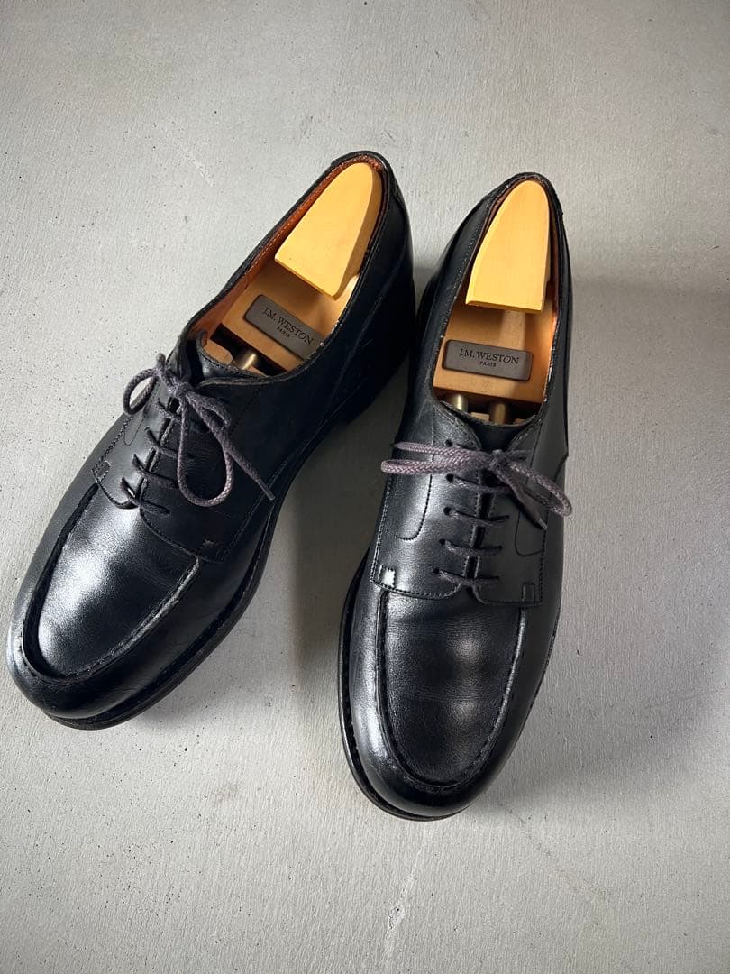 J.M. WESTON GOLF 7D ブラック 26.5cm シューツリー付き