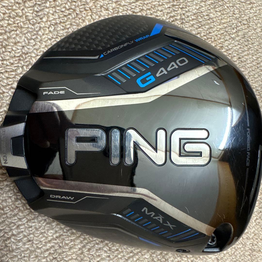 ピン G440 MAX ドライバー 10.5° ヘッドのみ　カバー付