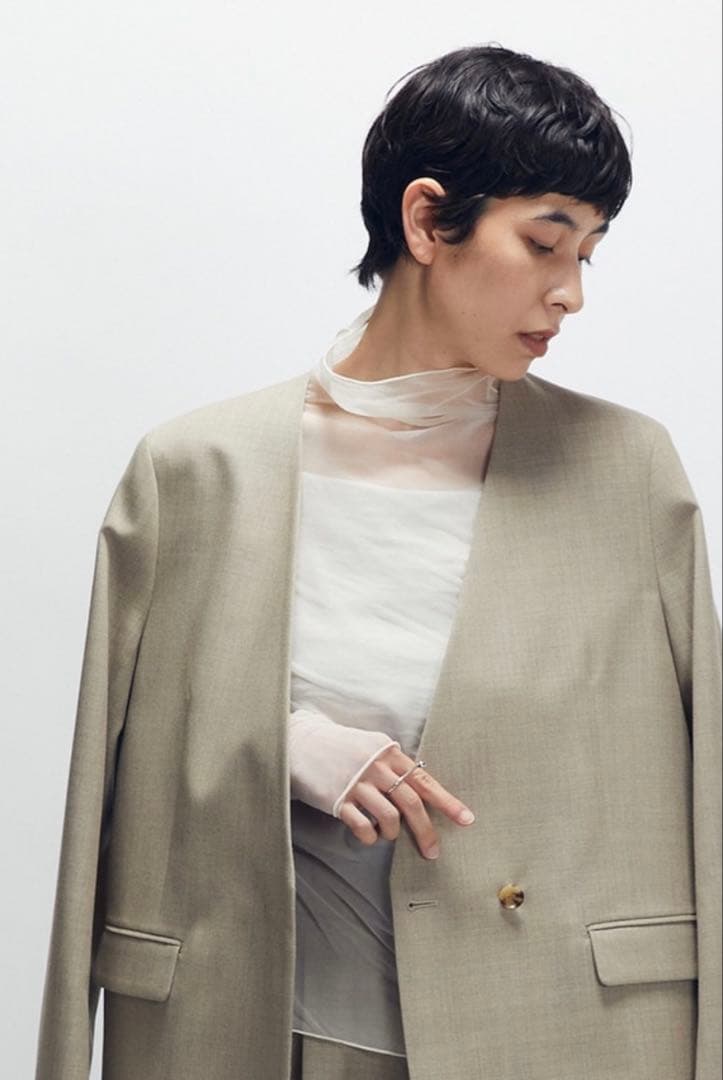 1er シアーハイネックカットソー♡IENAplage大草直子ガリャルダガランテ