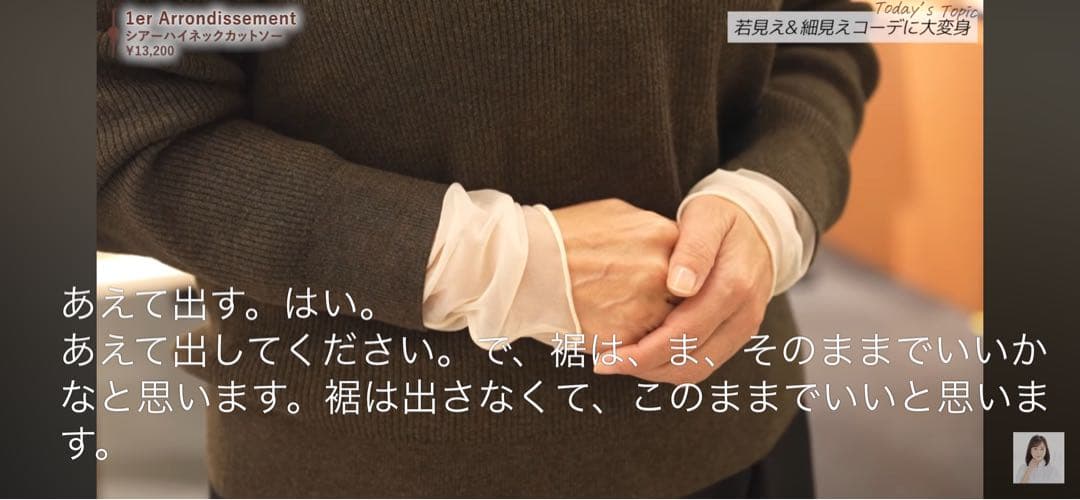 1er シアーハイネックカットソー♡IENAplage大草直子ガリャルダガランテ