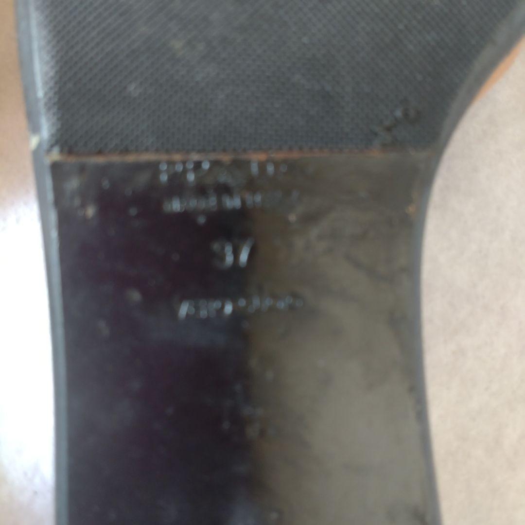 PRADA メタリックディスクミュール オレンジ