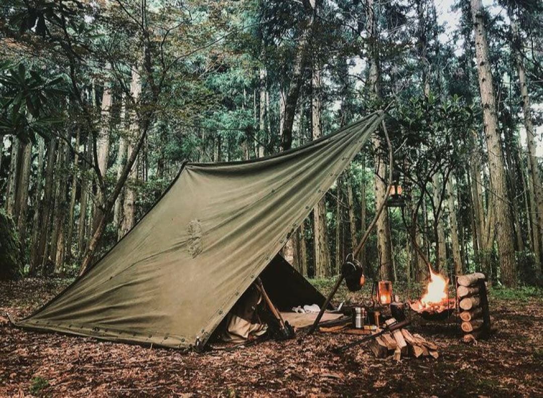 【軍幕屋】希少★ノルウェー軍テント★軍余剰品★ポール8本付属★4枚組