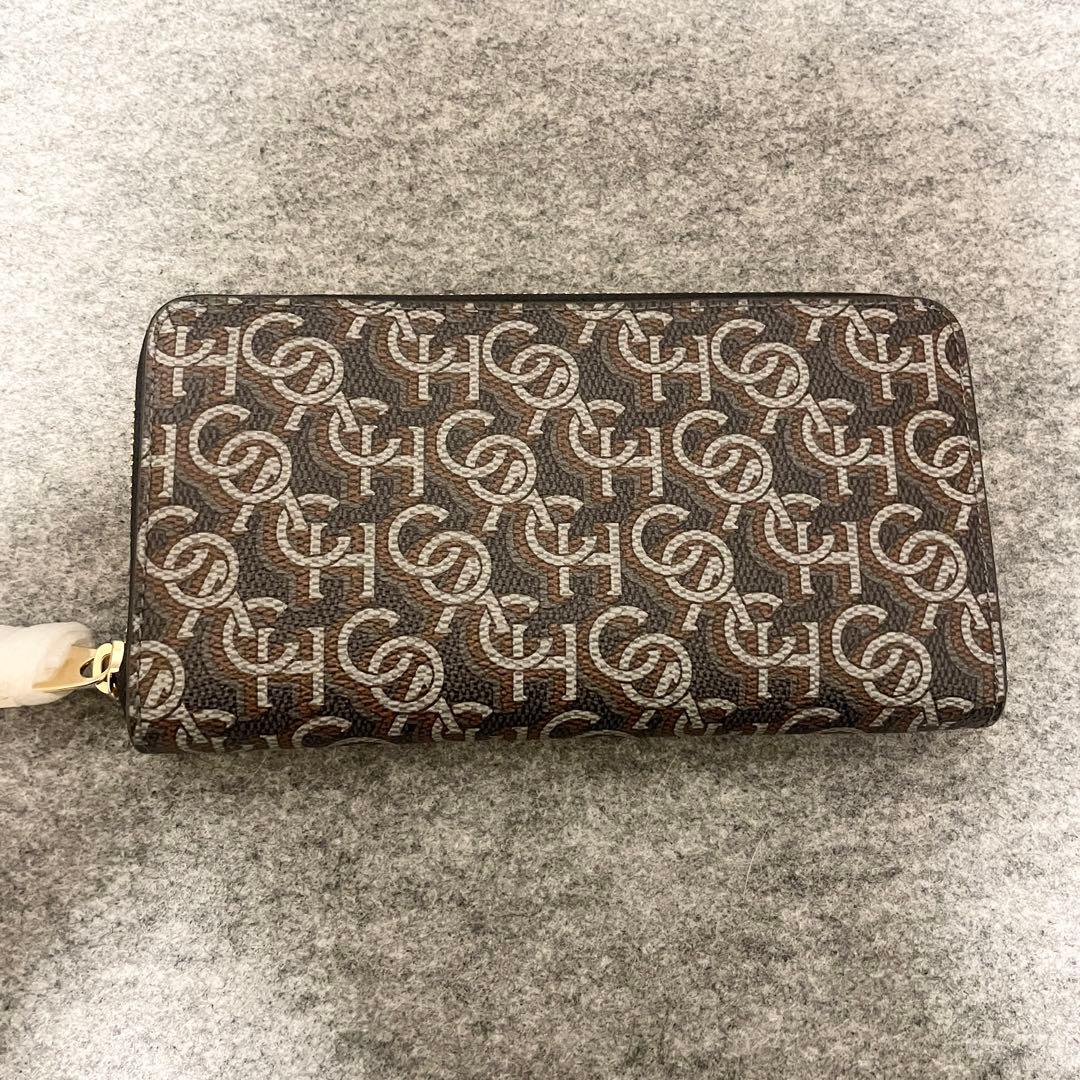 【未使用】　COACH 長財布　モノグラムプリント　着脱ストラップ　ブラック