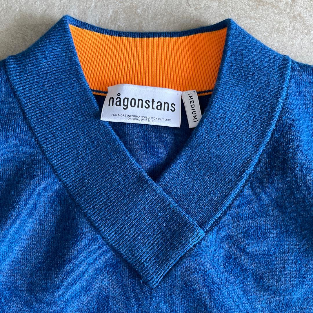 オーバーサイズベスト　ナゴンスタンス　ネイビーブルー