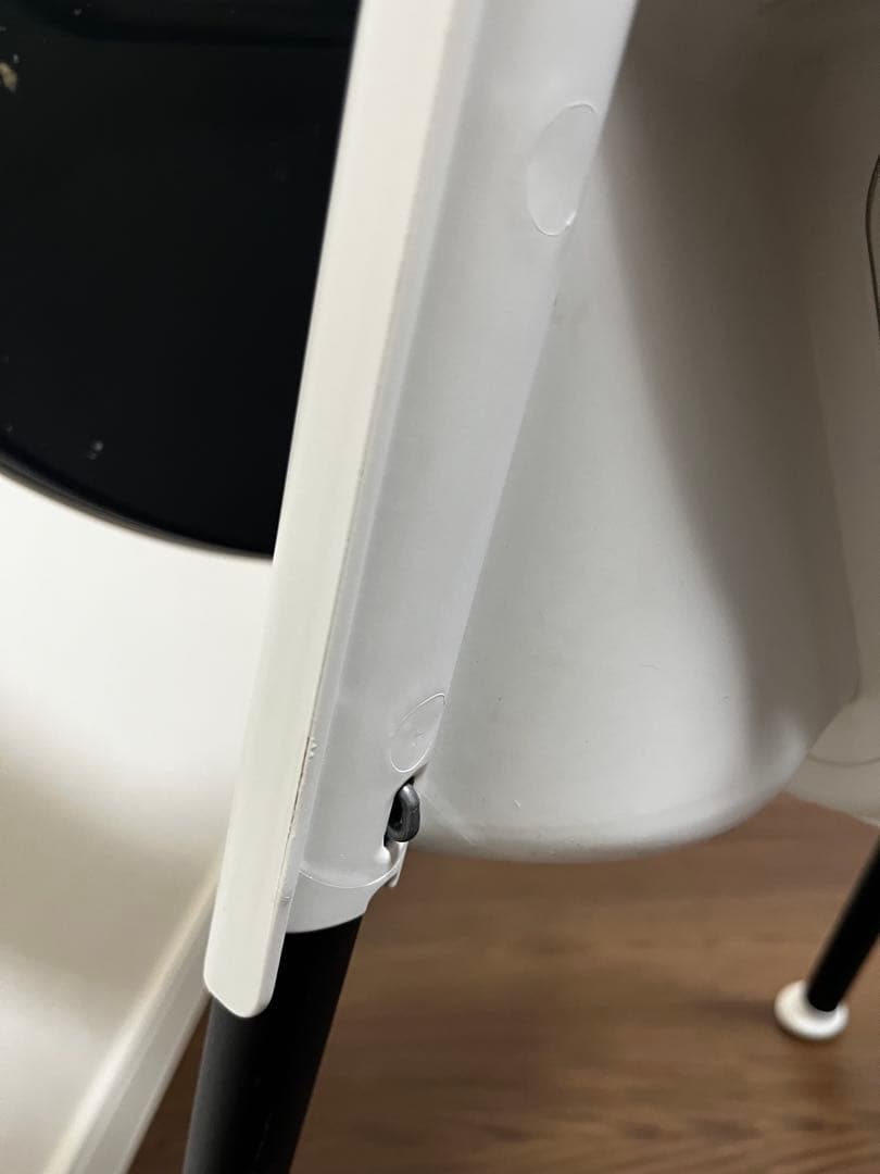 【廃盤品】ベビービョルン　ハイチェア ホワイト　ハーネス付き