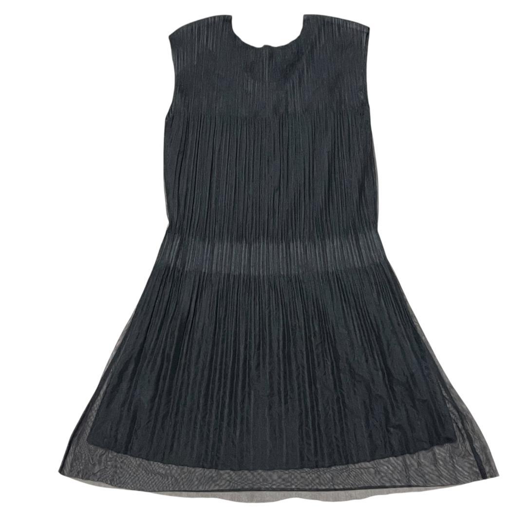 【美品】プリーツプリーズ ワンピース 4 L チュールスカート 黒 ブラック