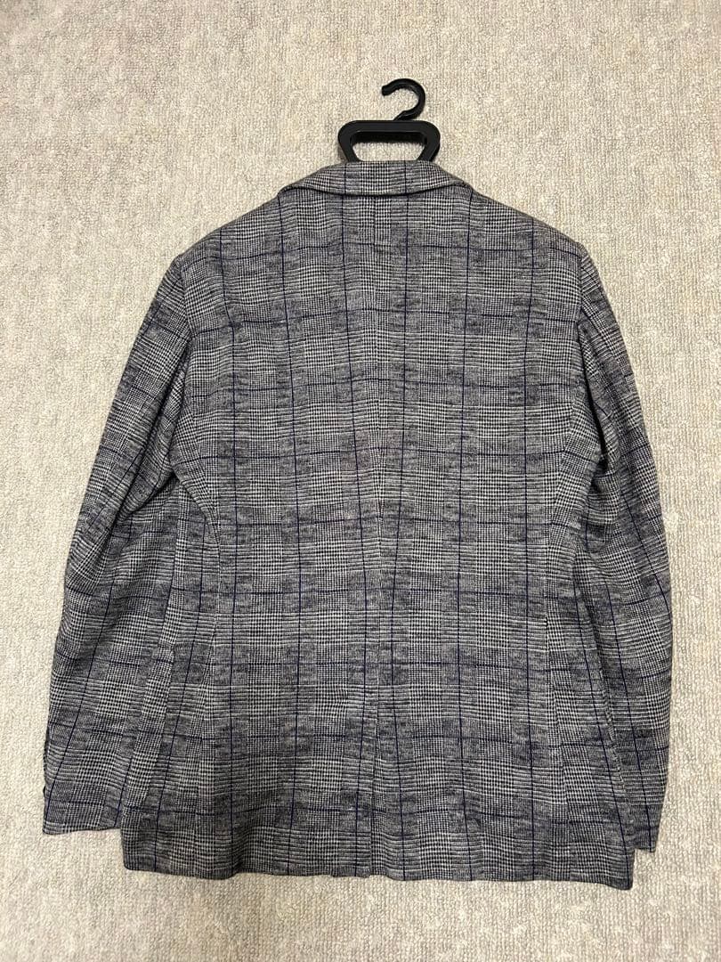 TOMORROWLAND グレー系チェック柄 テーラードジャケット