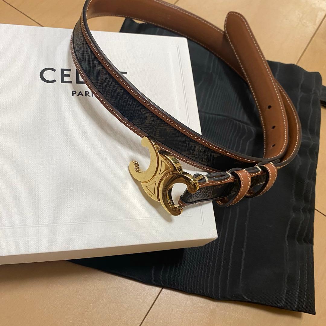 celine トリオンフキャンバス　ベルト