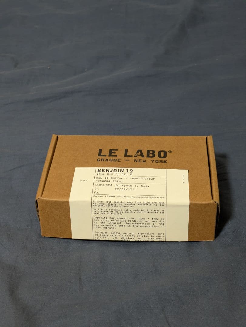香水(ユニセックス) LE LABO BENJOIN 19