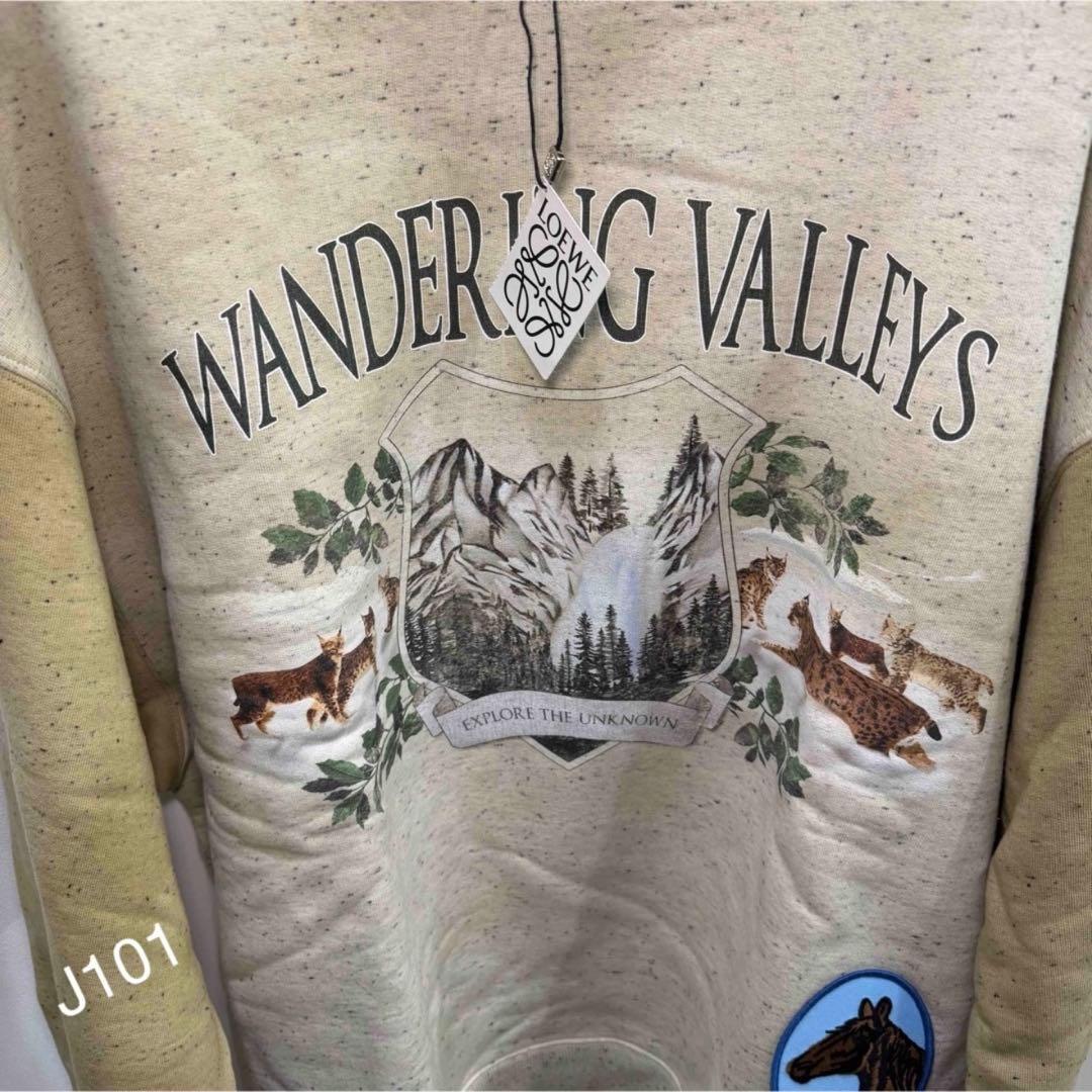 ロエベ ロゴパッチアートワークプリントスウェット Lサイズトレーナー Lサイズ