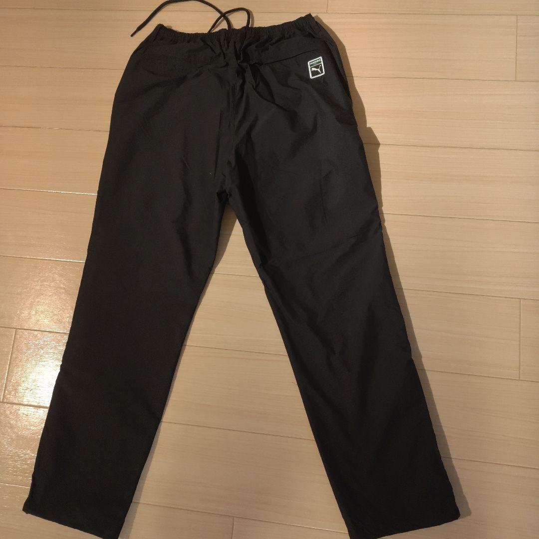 【2025 新作】Puma × renoma ブラックナイロンパンツ サイズL
