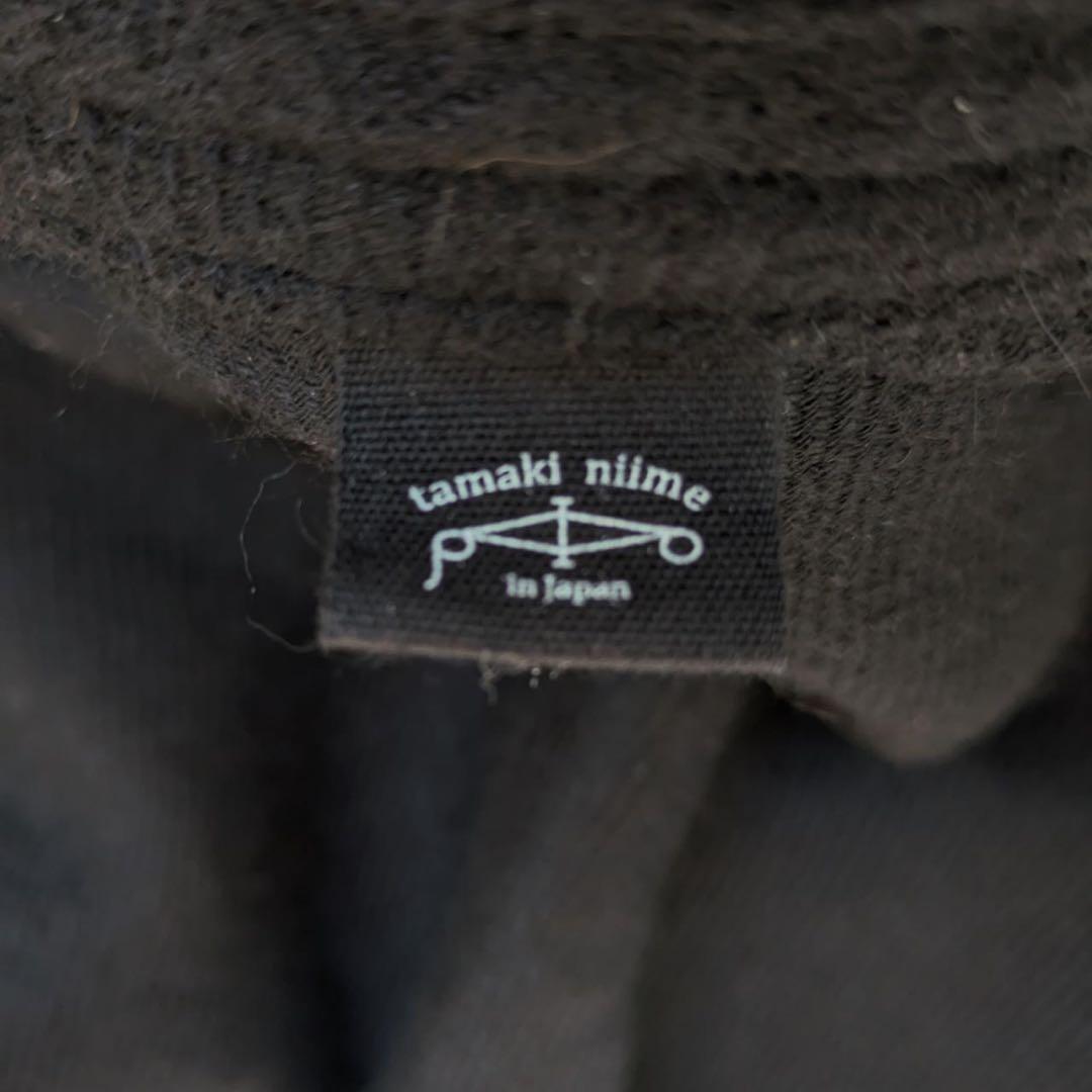 tamaki niime/タマキニイメ　アルパカfuwa-Tロング　ブラック