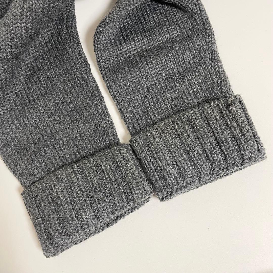 BURBERRY ノバチェック キルティング ファー ニット ブルゾン グレー