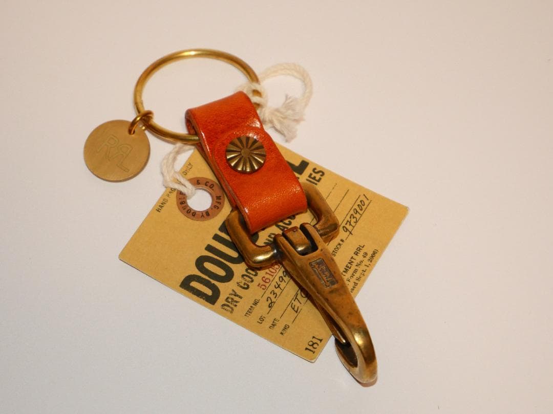 【新品未使用】RRL DOUBLE RL ダブルアールエル レザーキーホルダー