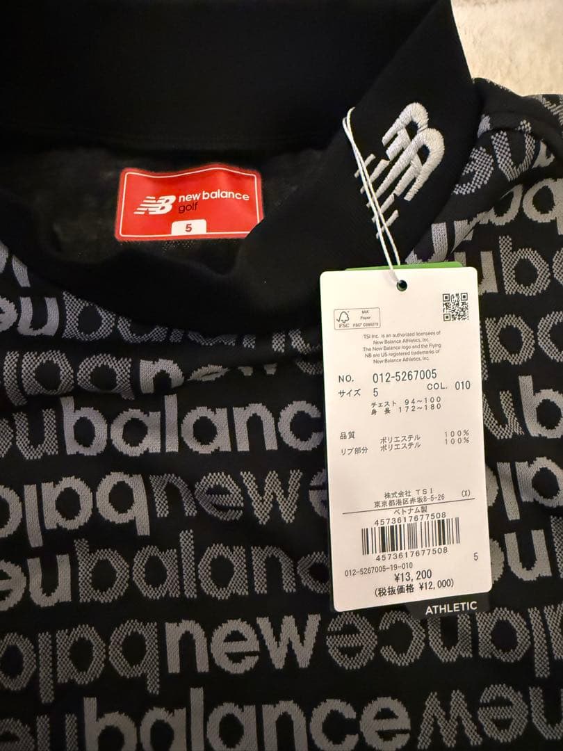 New Balance Golfニューバランスゴルフ長袖モックネックプルオーバー