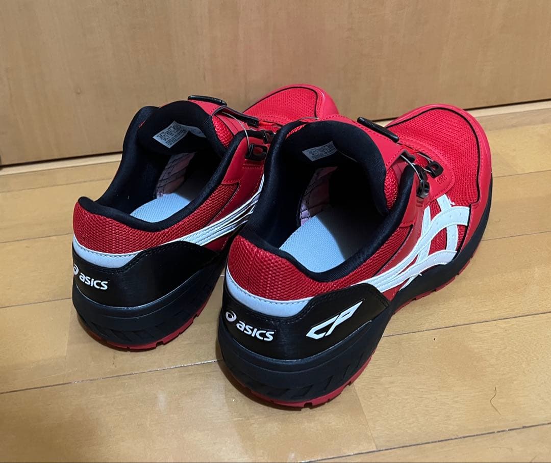 アシックス安全靴 ウィンジョブ 27cm CP209 レッド 未使用品、箱無し！