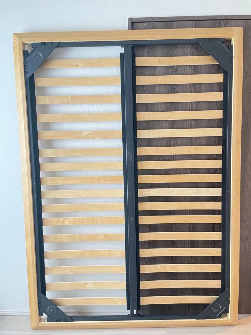 無印良品　ダブルベッドフレーム　オーク