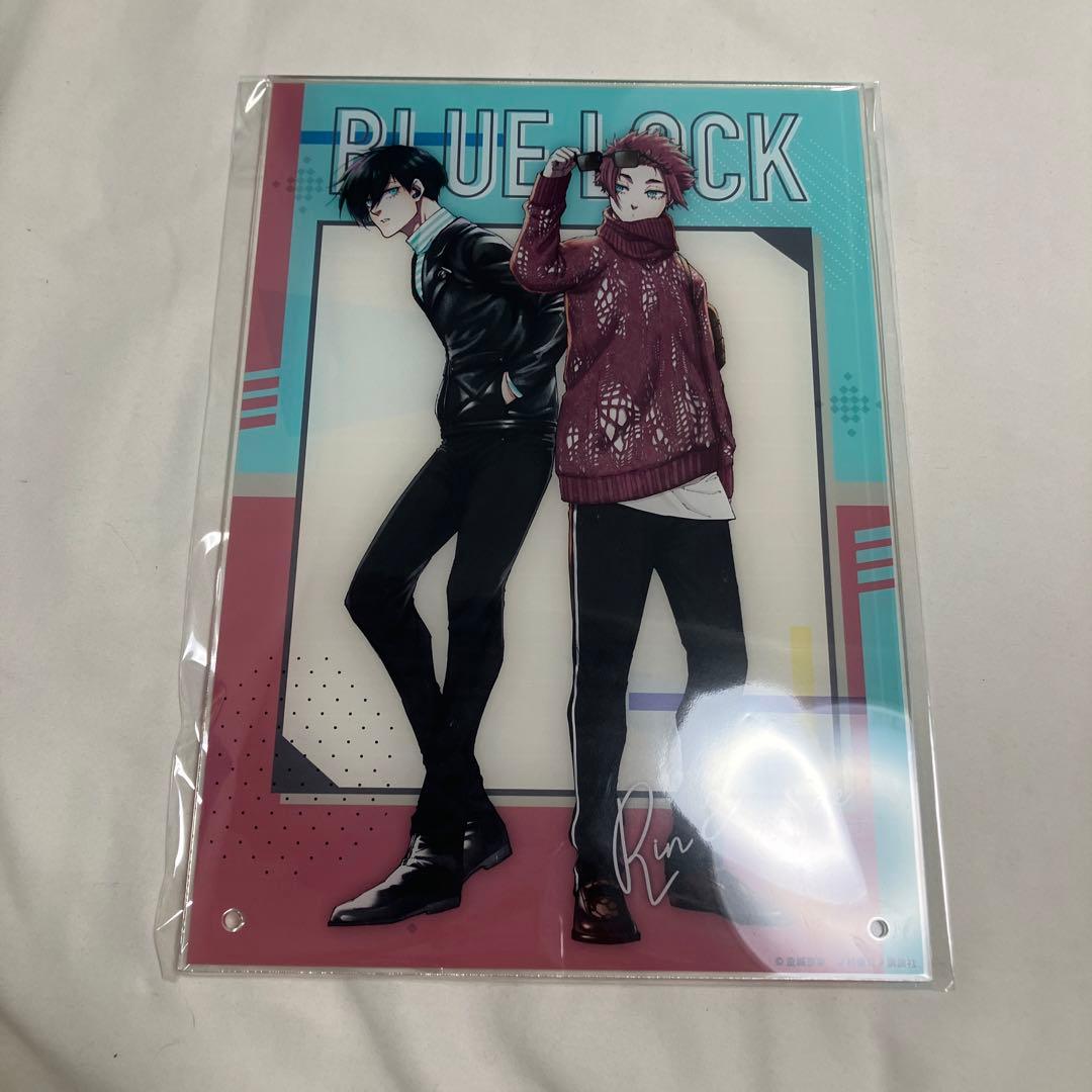 ブルーロック 糸師凛 糸師冴 アクリルパネル 当たり付き缶バッジ Ｄ賞