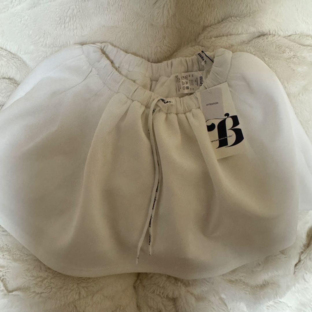 bibiy NELLY MINI SKIRT ホワイト