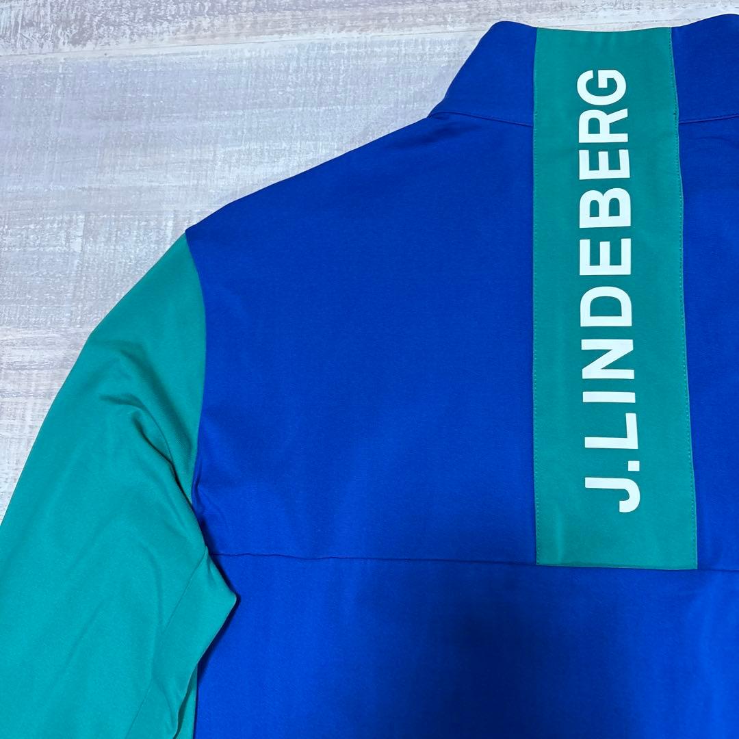 J.リンドバーグ★吸水速乾★ビッグロゴ★ストレッチハーフジップ【メンズサイズL】