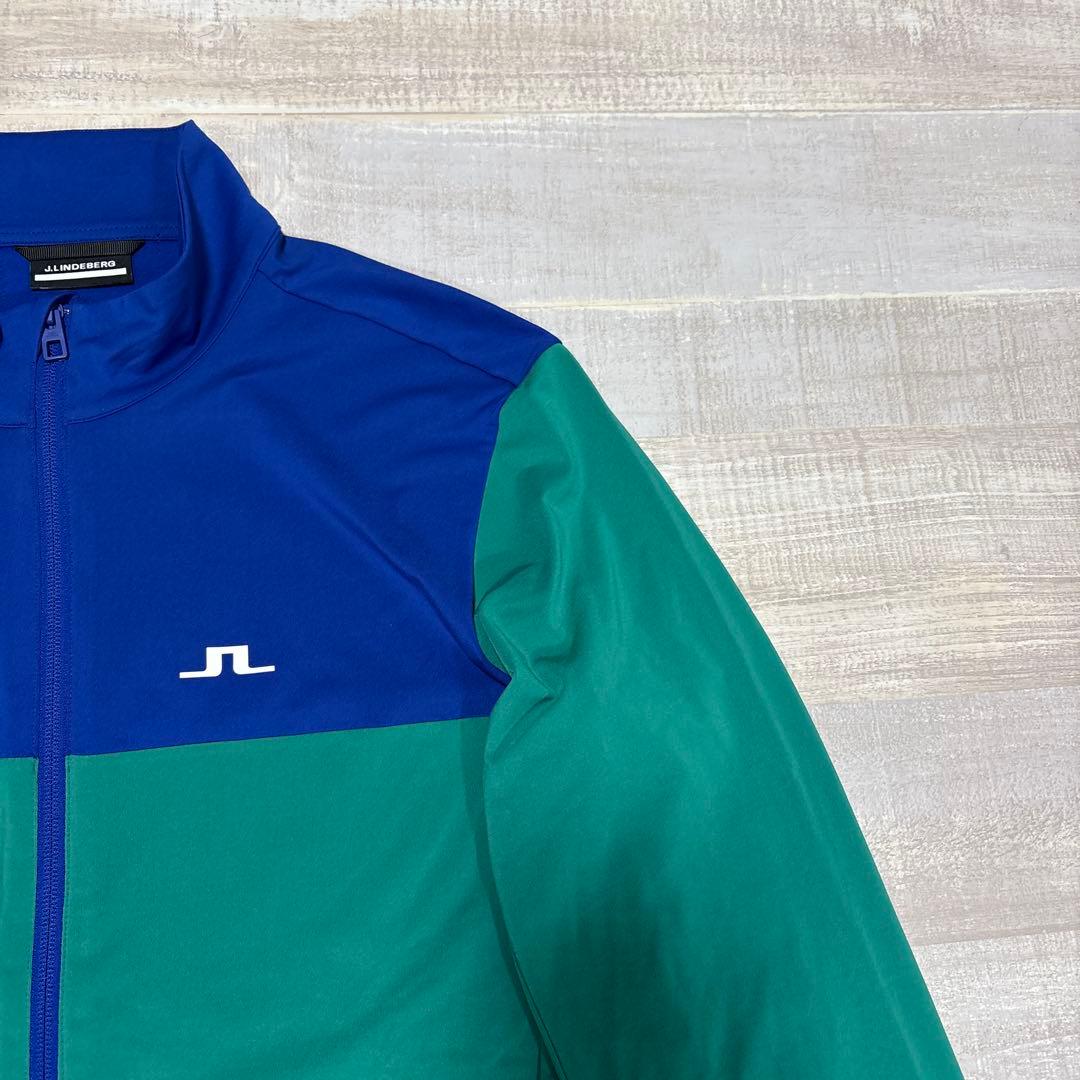 J.リンドバーグ★吸水速乾★ビッグロゴ★ストレッチハーフジップ【メンズサイズL】