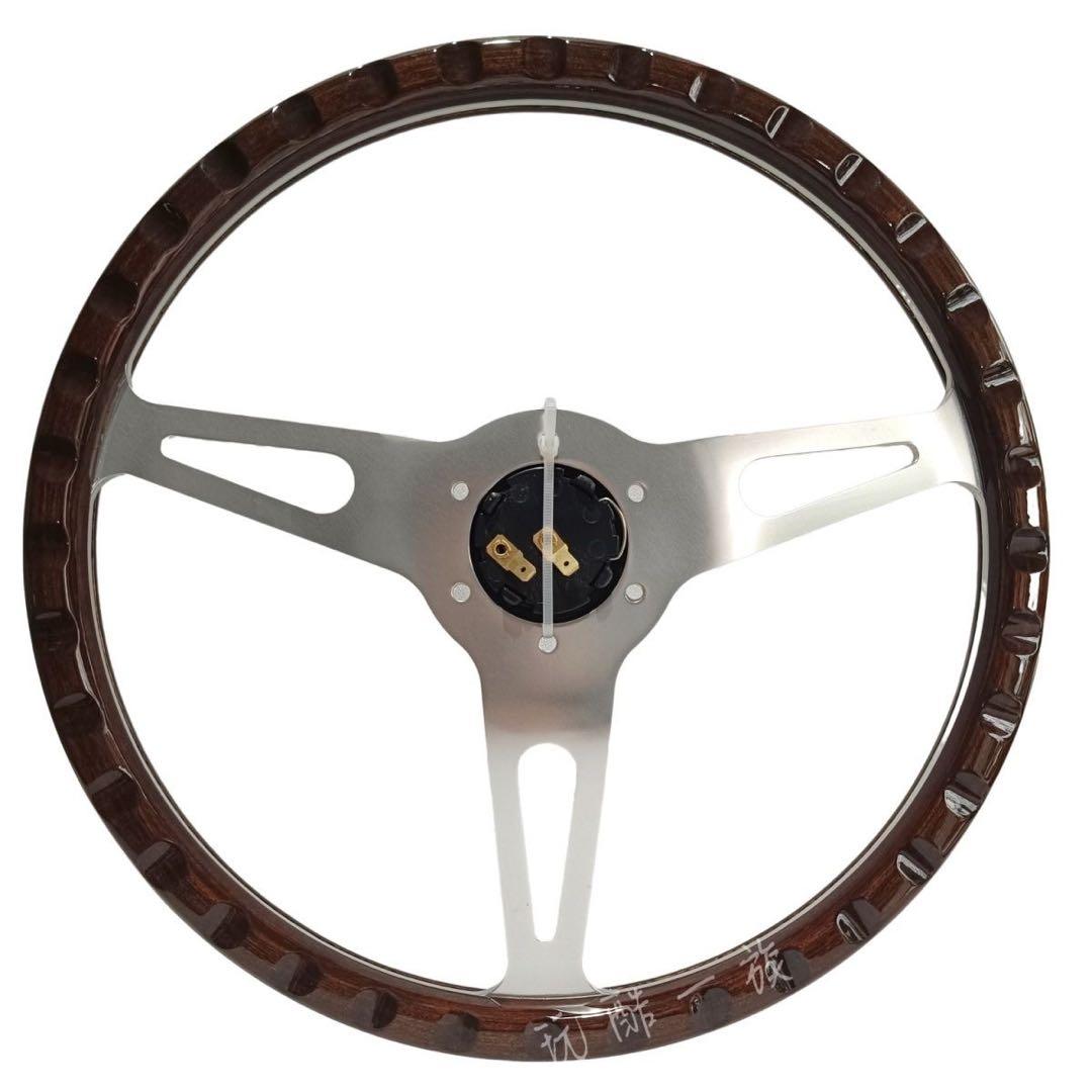 ウッドとアルミニウムのステアリング15インチ380cm