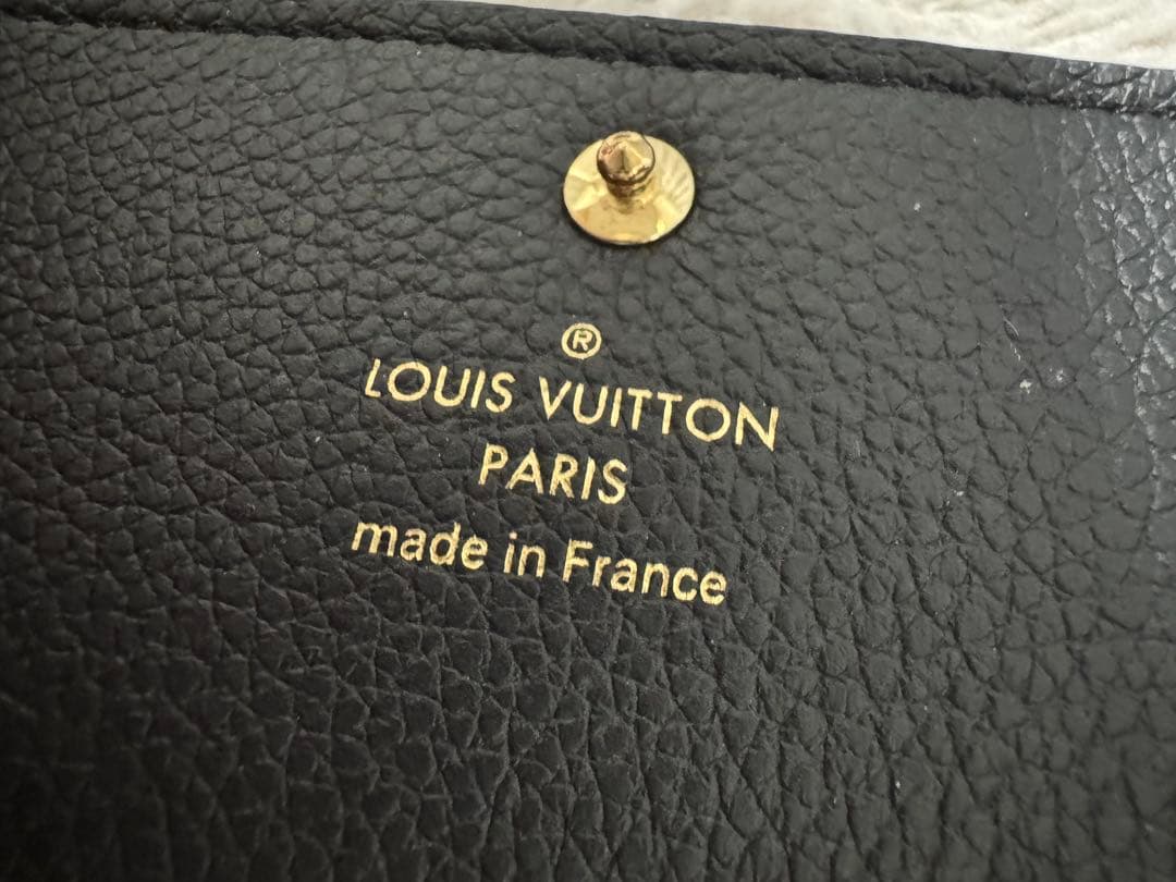 Louis Vuitton ブラックレザー 名刺入れ