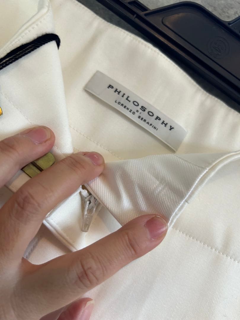 新品未使用　タグ付き　ワイドパンツ　白　フィリップリム