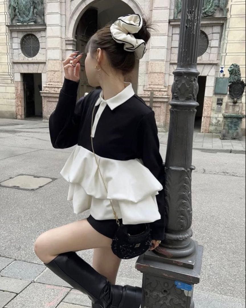 ★THE TOE★Hydra Peplum Tops S